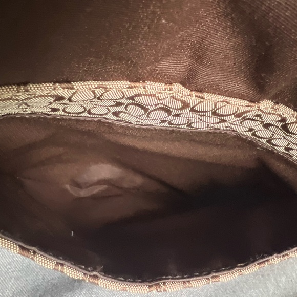 Coach Brown Soho Mini C Signature Swingpack Jacquard Leather Trim - Picture 10 of 12